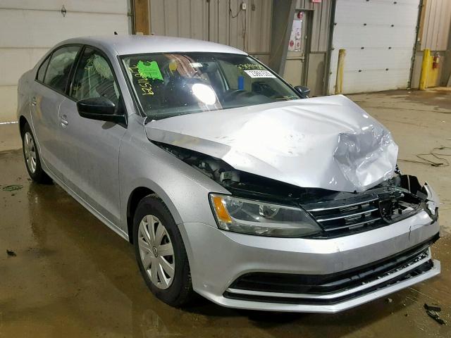 3VW2K7AJ2FM409316 - 2015 VOLKSWAGEN JETTA BASE SILVER photo 1