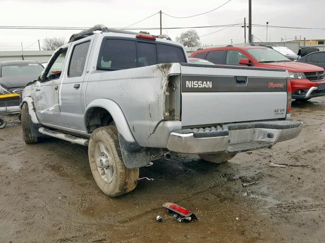 1N6ED27T9YC419168 - 2000 NISSAN FRONTIER C SILVER photo 3