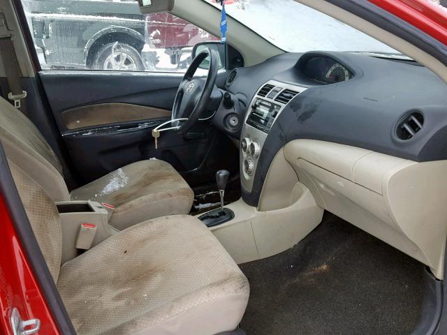 JTDBT923681215173 - 2008 TOYOTA YARIS წითელი ფოტო 5