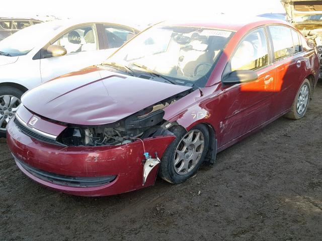 1G8AJ52F54Z150472 - 2004 SATURN ION LEVEL MAROON photo 2