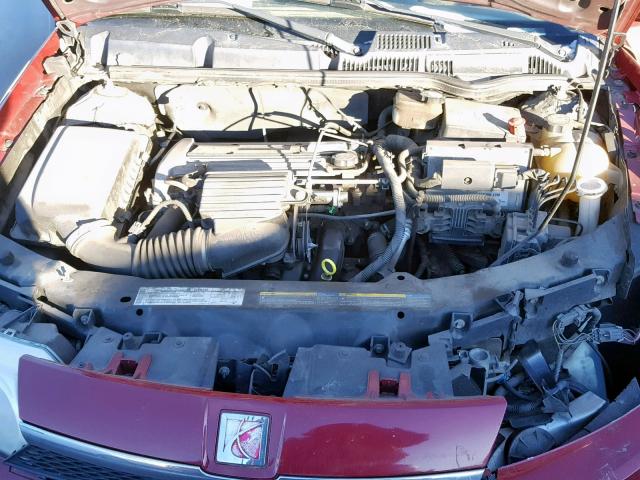 1G8AJ52F54Z150472 - 2004 SATURN ION LEVEL MAROON photo 7