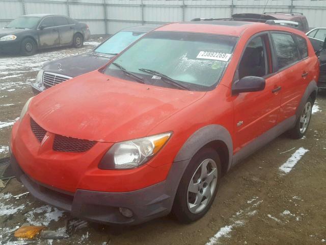 5Y2SL62833Z409342 - 2003 PONTIAC VIBE RED photo 2