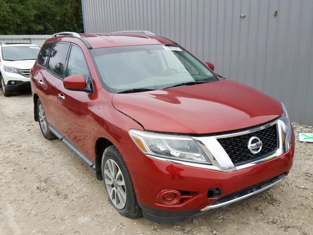 5N1AR2MN8EC642074 - 2014 NISSAN PATHFINDER RED photo 1