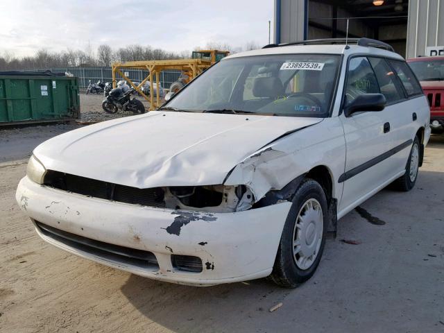 4S3BK4358V7305794 - 1997 SUBARU LEGACY L WHITE photo 2