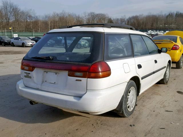 4S3BK4358V7305794 - 1997 SUBARU LEGACY L WHITE photo 4