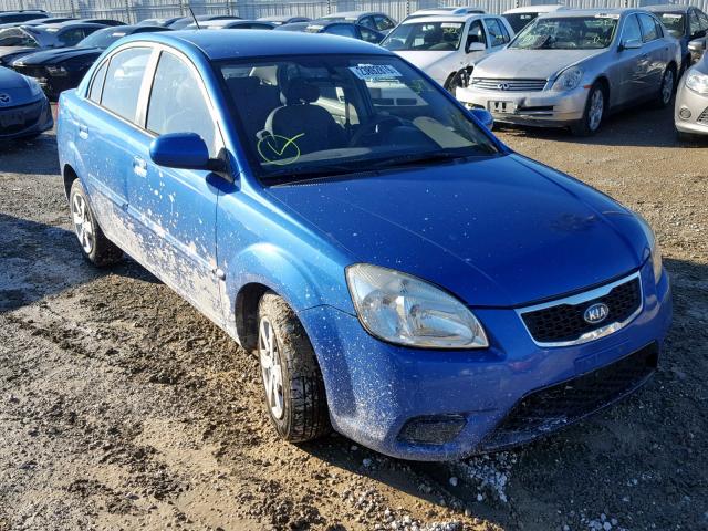 KNADH4A31A6701412 - 2010 KIA RIO LX BLUE photo 1