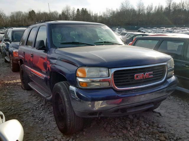 1GKEK13T91R201036 - 2001 GMC YUKON BLUE photo 1