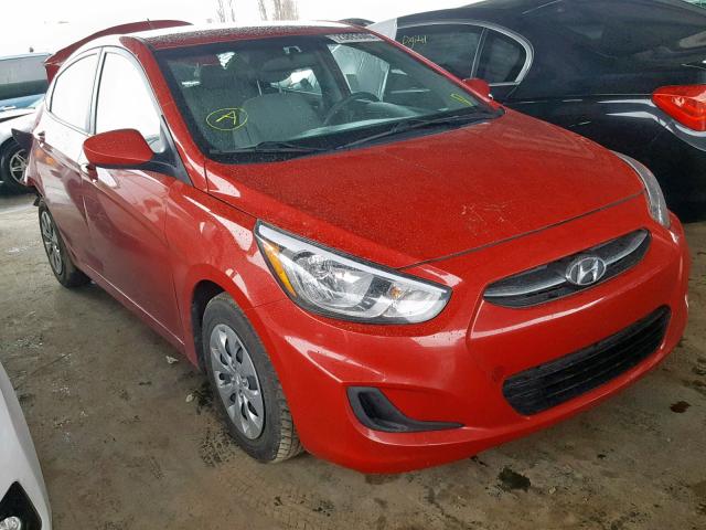 KMHCT4AE2GU018911 - 2016 HYUNDAI ACCENT SE RED photo 1