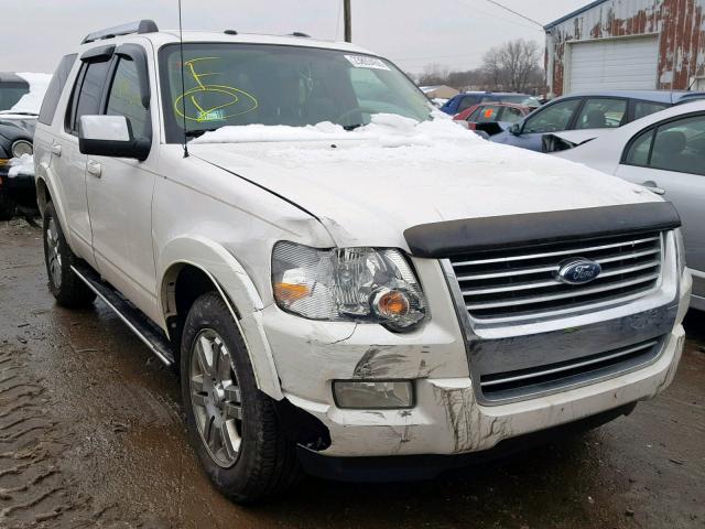 1FMEU7FE0AUA89757 - 2010 FORD EXPLORER L WHITE photo 1