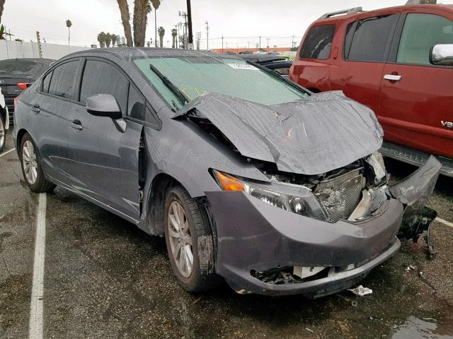 19XFB2F96CE045154 - 2012 HONDA CIVIC EXL GRAY photo 1