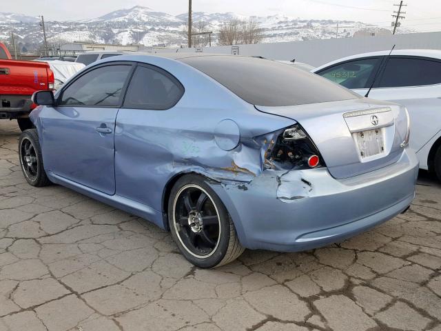 JTKDE167880273785 - 2008 TOYOTA SCION TC ლურჯი ფოტო 3