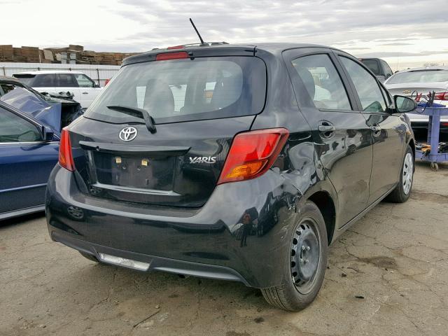 VNKKTUD32HA079521 - 2017 TOYOTA YARIS L BLACK photo 4