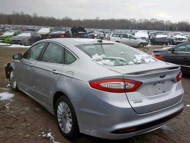 3FA6P0SU3ER311120 - 2014 FORD FUSION TIT SILVER photo 3