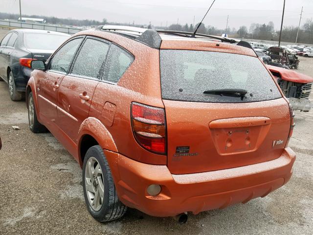 5Y2SM628X4Z430008 - 2004 PONTIAC VIBE ORANGE photo 3