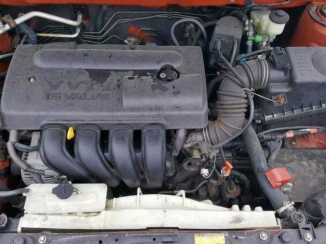 5Y2SM628X4Z430008 - 2004 PONTIAC VIBE ORANGE photo 7