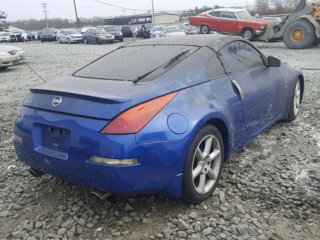 JN1AZ34E74M154367 - 2004 NISSAN 350Z COUPE BLUE photo 4