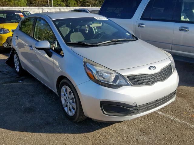 KNADM4A35E6400546 - 2014 KIA RIO LX GRAY photo 1