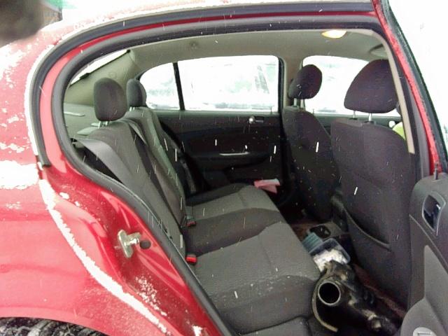 1G1AD5F54A7221188 - 2010 CHEVROLET COBALT 1LT RED photo 6