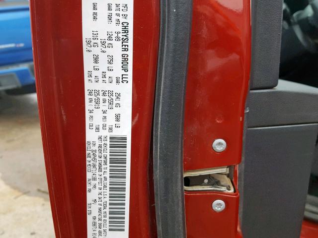 3D4PH5FV0AT114188 - 2010 DODGE JOURNEY SX 红色 照片 10