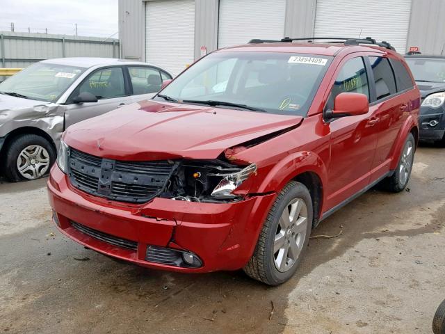 3D4PH5FV0AT114188 - 2010 DODGE JOURNEY SX 红色 照片 2