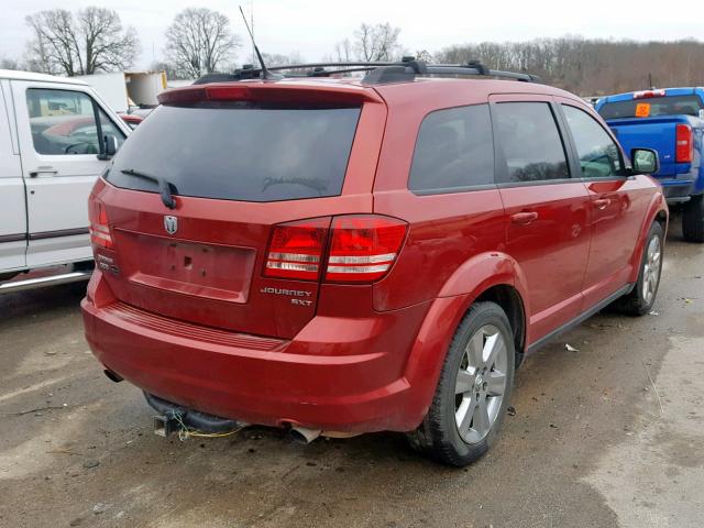 3D4PH5FV0AT114188 - 2010 DODGE JOURNEY SX 红色 照片 4