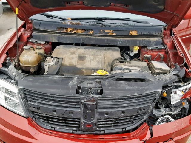 3D4PH5FV0AT114188 - 2010 DODGE JOURNEY SX 红色 照片 7