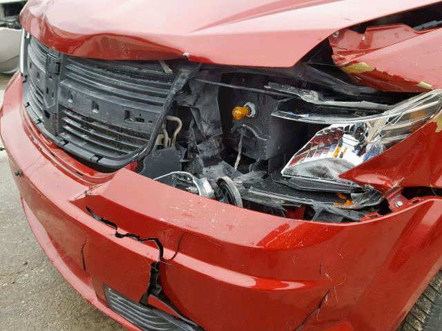 3D4PH5FV0AT114188 - 2010 DODGE JOURNEY SX 红色 照片 9