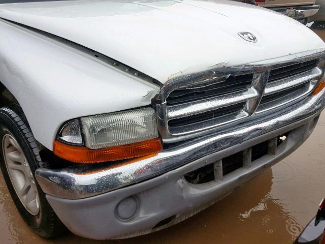 1B7GL2AN91S101572 - 2001 DODGE DAKOTA QUA WHITE photo 9