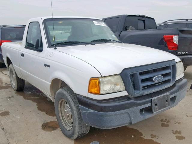 1FTYR10D25PA73192 - 2005 FORD RANGER WHITE photo 1