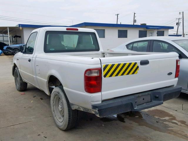 1FTYR10D25PA73192 - 2005 FORD RANGER WHITE photo 3