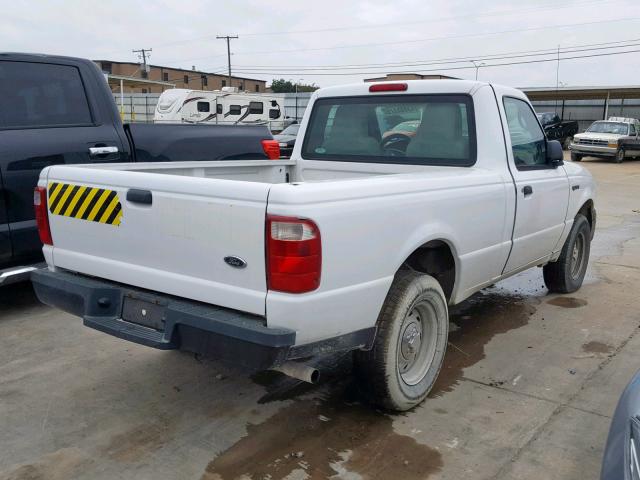 1FTYR10D25PA73192 - 2005 FORD RANGER WHITE photo 4