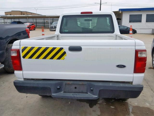 1FTYR10D25PA73192 - 2005 FORD RANGER WHITE photo 6