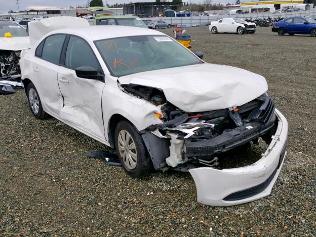 3VW1K7AJ5BM307644 - 2011 VOLKSWAGEN JETTA BASE WHITE photo 1