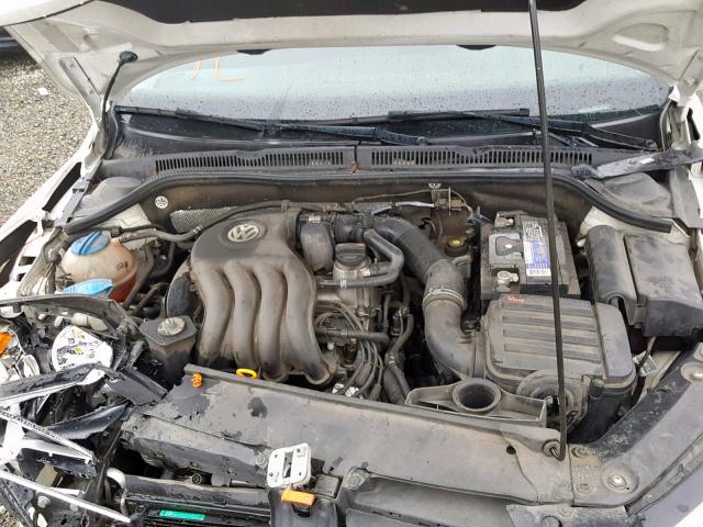 3VW1K7AJ5BM307644 - 2011 VOLKSWAGEN JETTA BASE WHITE photo 7