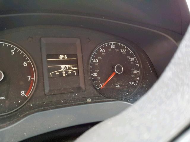 3VW1K7AJ5BM307644 - 2011 VOLKSWAGEN JETTA BASE WHITE photo 8