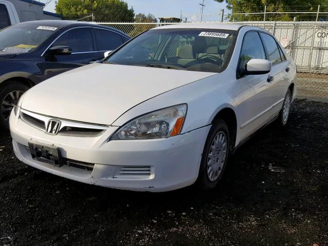 JHMCM56167C016984 - 2007 HONDA ACCORD VAL WHITE photo 2