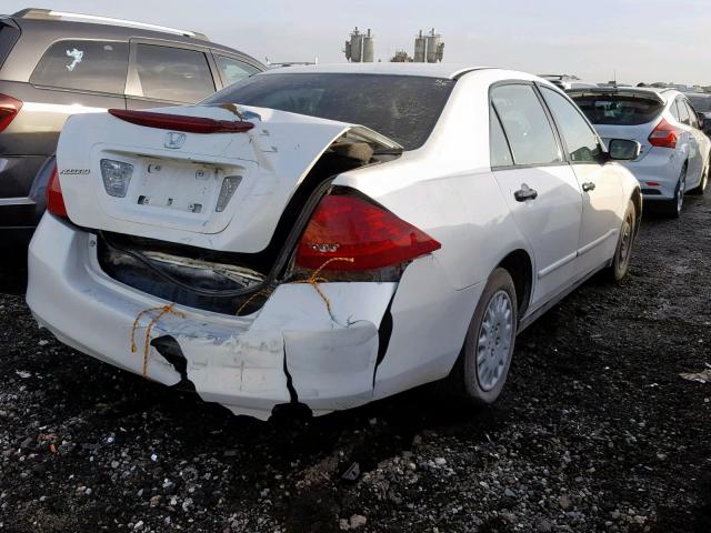 JHMCM56167C016984 - 2007 HONDA ACCORD VAL WHITE photo 4