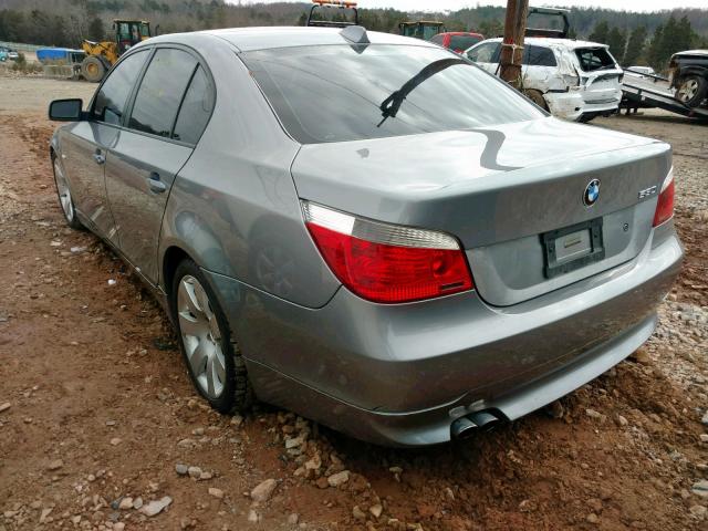 WBANE73516CM31815 - 2006 BMW 530 I GRAY photo 3