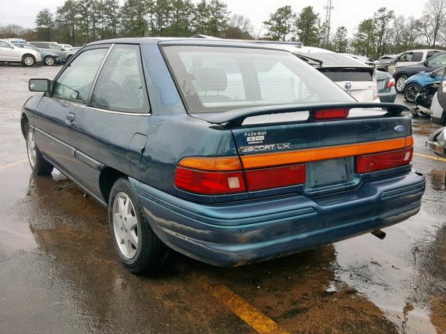 3FASP11J1TR124757 - 1996 FORD ESCORT LX GREEN photo 3