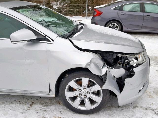 1G4GC5ED0BF312443 - 2011 BUICK LACROSSE C SILVER photo 9