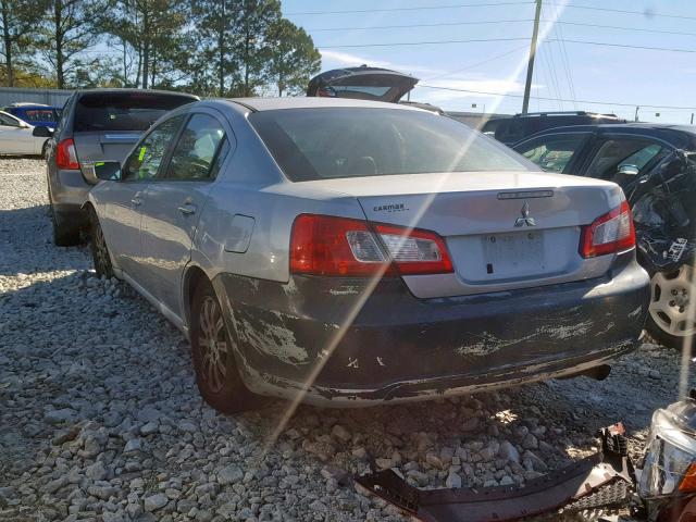 4A32B2FF0CE008789 - 2012 MITSUBISHI GALANT FE SILVER photo 3