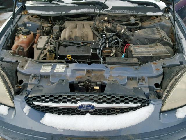 1FAFP55UXYA263493 - 2000 FORD TAURUS SES BLUE photo 7