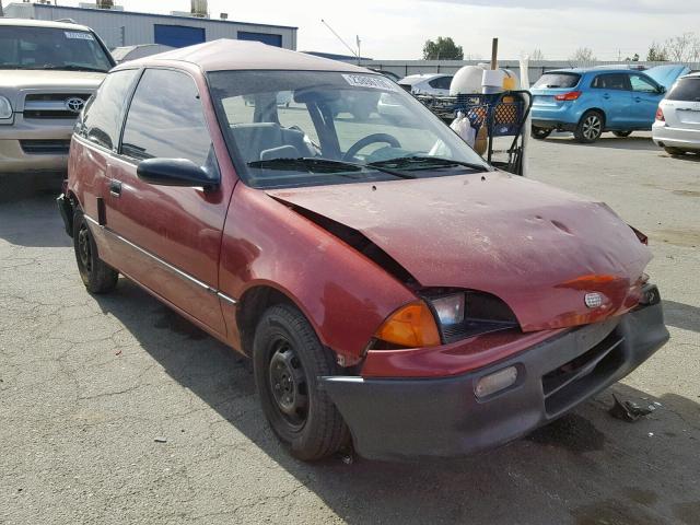 2C1MR246XP6773011 - 1993 GEO METRO MAROON photo 1