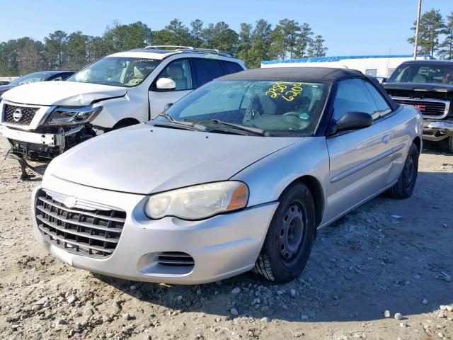 1C3EL45X94N213424 - 2004 CHRYSLER SEBRING LX SILVER photo 2