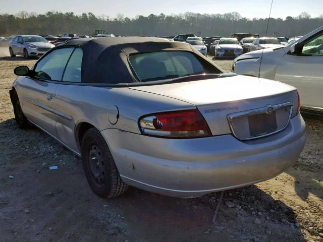 1C3EL45X94N213424 - 2004 CHRYSLER SEBRING LX SILVER photo 3