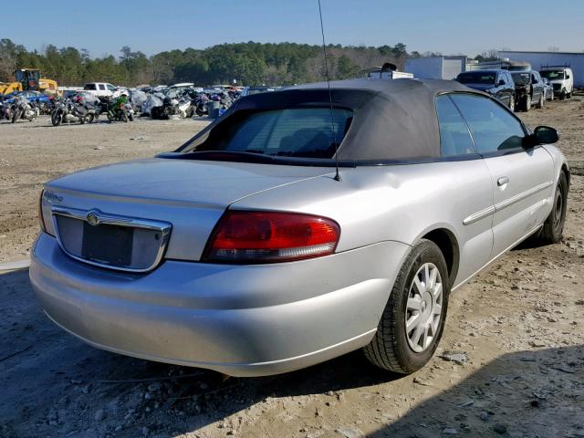 1C3EL45X94N213424 - 2004 CHRYSLER SEBRING LX SILVER photo 4