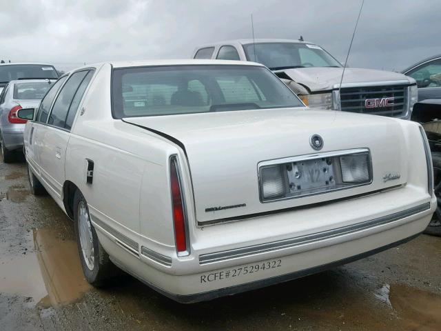 1G6KD54Y5XU790007 - 1999 CADILLAC DEVILLE WHITE photo 3