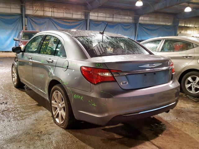 1C3CCBBB0DN631729 - 2013 CHRYSLER 200 TOURIN GRAY photo 3