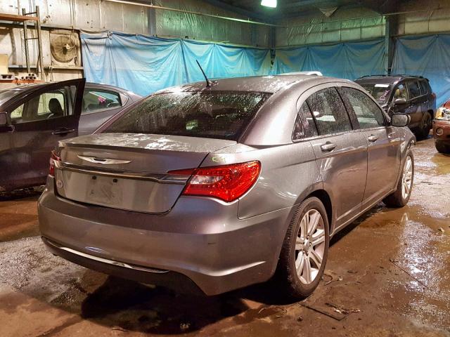 1C3CCBBB0DN631729 - 2013 CHRYSLER 200 TOURIN GRAY photo 4