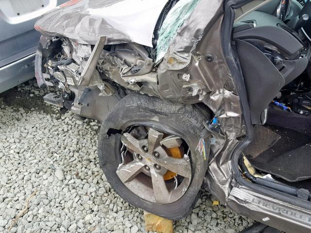 1G1ZC5E17BF159572 - 2011 CHEVROLET MALIBU 1LT ნაცრისფერი ფოტო 9